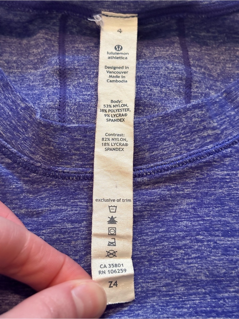 Lululemon Vintage Run Dash Long Sleeve - Picture 5 of 9